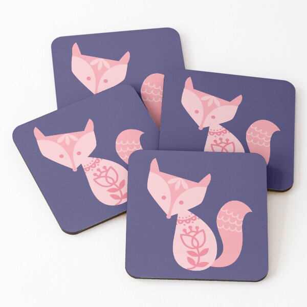 Item preview, Pink as Folk Fox designed and sold by Kay Whittaker Design.