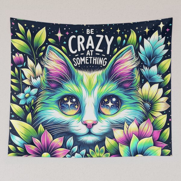 Item preview, Green shiny cat- be crazy at something. designed and sold by veroniss.