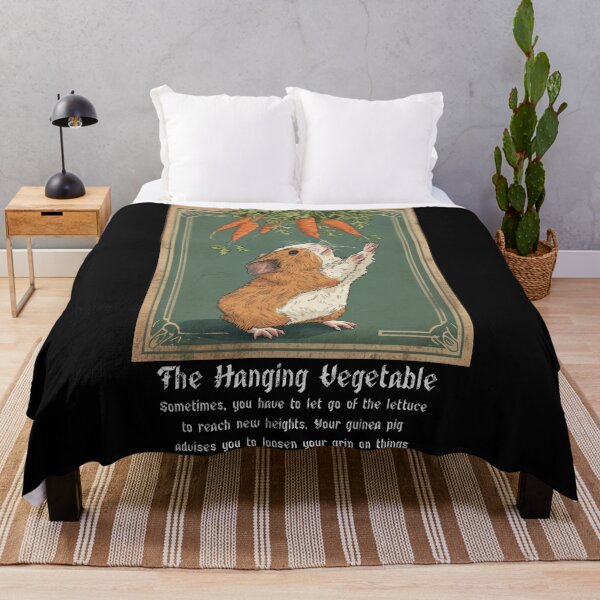 Item preview, 'The Hanging Vegetable' Funny Guinea Pig Tarot designed and sold by kansaikate.
