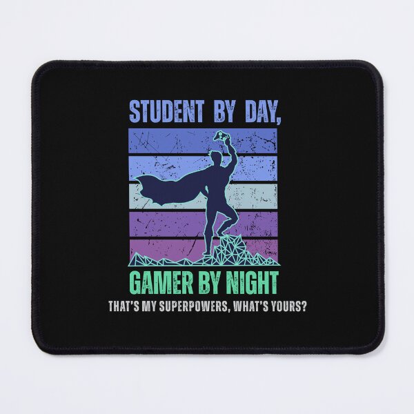 Item preview, Student by Day, Gamer by Night Synthwave male version designed and sold by Geek-O-MNL.