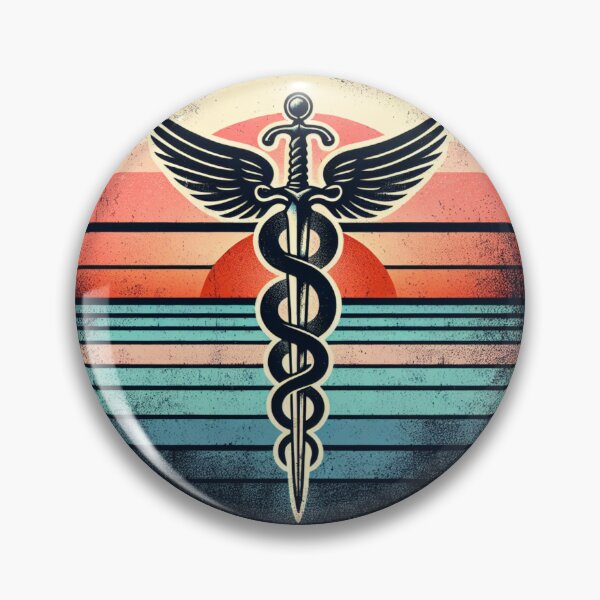 Item preview, Caduceus Serpents Wings designed and sold by DEEZAYN.
