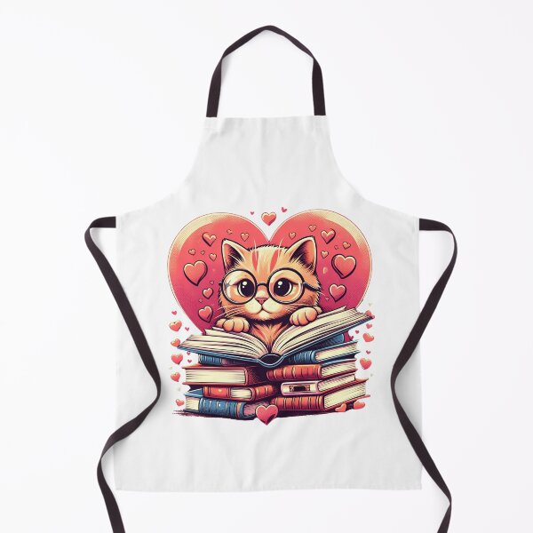 Item preview, "My Cat, My Books; My Happy Place" designed and sold by MusesWhispers.