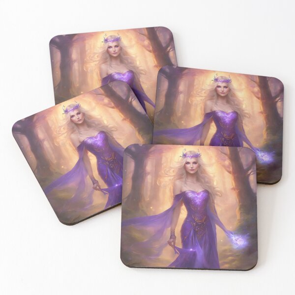 Item preview, Enchanting Witch with Violet Eyes - Mystical Fantasy Art 1 designed and sold by BPMagic.