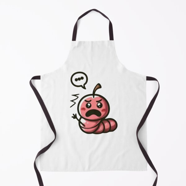Item preview, Worried apple worm designed and sold by Yourdreamworld.
