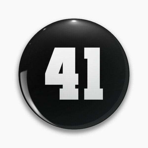 Item preview, 41, forty-one, white, soccer league designed and sold by Numbers-Art.