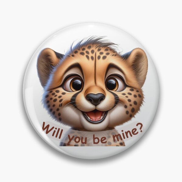 Item preview, Will you be mine? - cheetah, love, positive designed and sold by lukaszk01.