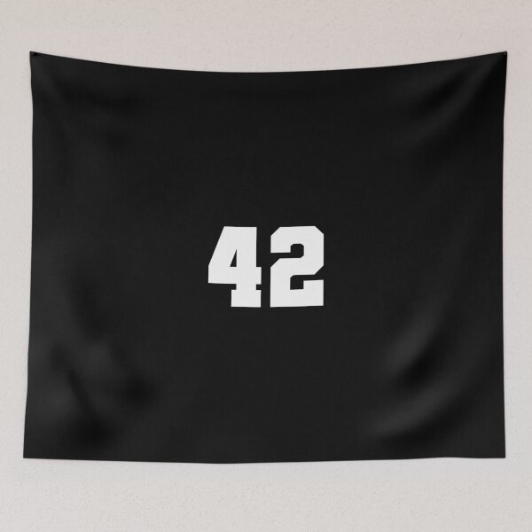 Item preview, 42, forty-two, white, soccer league designed and sold by Numbers-Art.