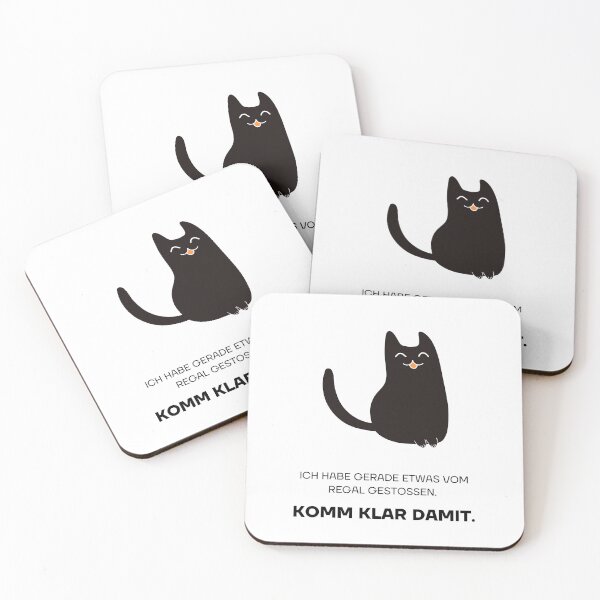Item preview, Ich habe gerade etwas vom Regal gestoßen. Komm klar damit. | Shelf Mishap Cat Design designed and sold by RM-Journey.