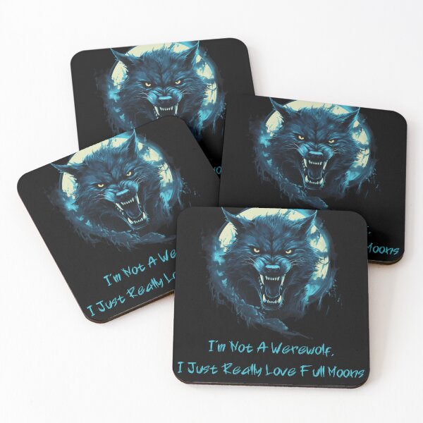 Item preview, I'm Not A Werewolf,  I Just Really Love Full Moons- Horror Movie Lover designed and sold by Dominika Bednarska.