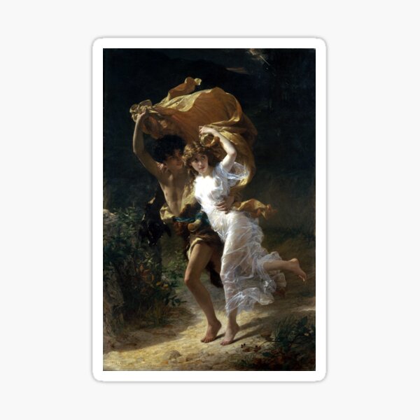 Pierre-Auguste Cot The Storm Sticker