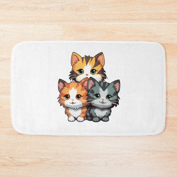 Item preview, Sweet cats trio for kids pattern designed and sold by SmileshareShop.