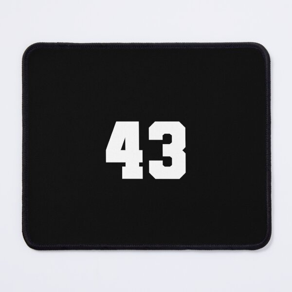 Item preview, 43, forty-three, white, soccer league designed and sold by Numbers-Art.