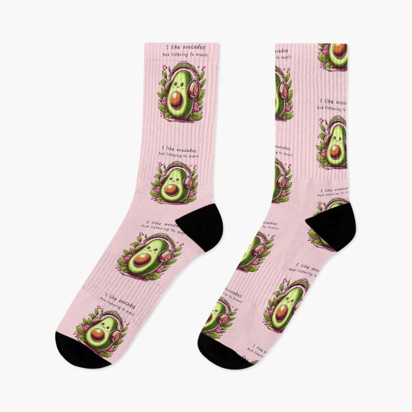 Item preview, I like avocados and listening to music designed and sold by KonichiwaCutie.
