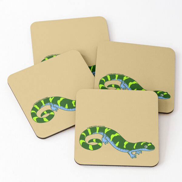 Item preview, Ringed Salamander, Fun Bright Green and Blue designed and sold by CraneCreek.