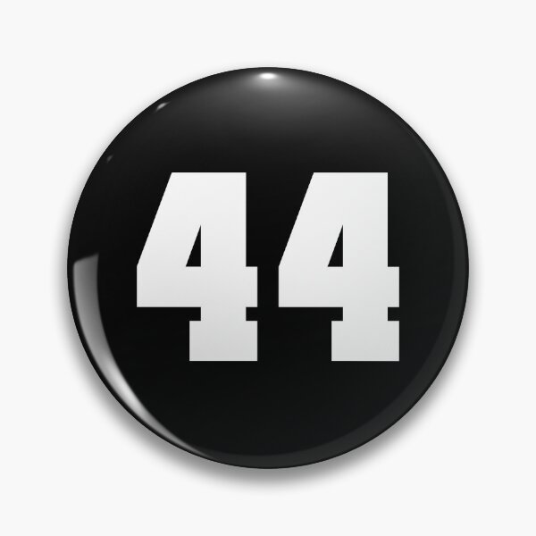 Artikelvorschau, 44, vierundvierzig, weiß, Fußballliga entworfen und verkauft von Numbers-Art.