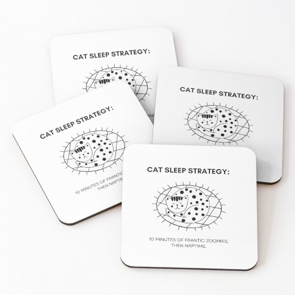 Item preview, Cat sleep strategy: 10 minutes of frantic zoomies, then naptime | Cat Zoomies Sleep Strategy Design designed and sold by RM-Journey.