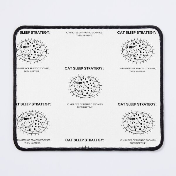 Item preview, Cat sleep strategy: 10 minutes of frantic zoomies, then naptime | Cat Zoomies Sleep Strategy Design designed and sold by RM-Journey.