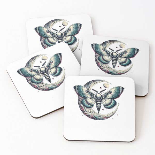 Item preview, Chinese Moon Moth illustration, Actias ningpoana designed and sold by KOURCHAL ART.