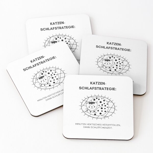 Item preview, Katzen-Schlafstrategie: 10 Minuten hektisches Herumtollen, dann Schläfchenzeit | Cat Zoomies Sleep Strategy Design designed and sold by RM-Journey.