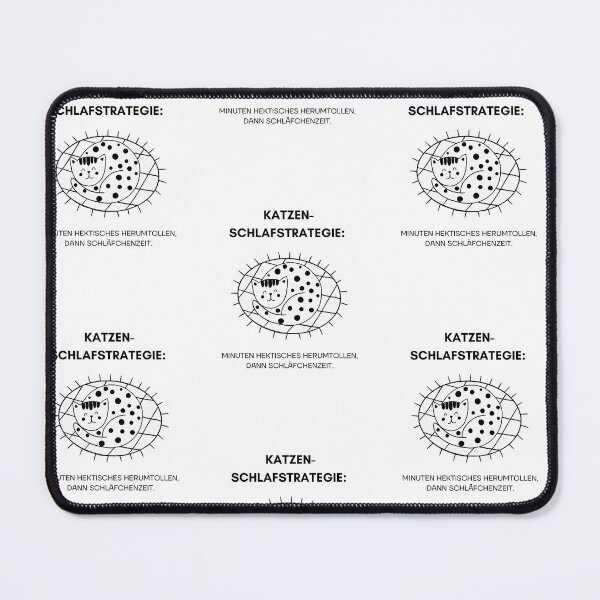 Item preview, Katzen-Schlafstrategie: 10 Minuten hektisches Herumtollen, dann Schläfchenzeit | Cat Zoomies Sleep Strategy Design designed and sold by RM-Journey.