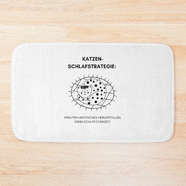 Item preview, Katzen-Schlafstrategie: 10 Minuten hektisches Herumtollen, dann Schläfchenzeit | Cat Zoomies Sleep Strategy Design designed and sold by RM-Journey.