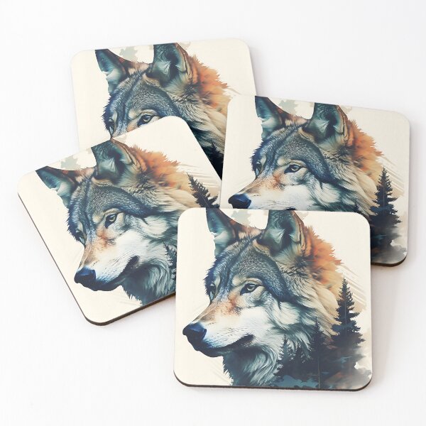 Item preview, Double Exposure Wolf designed and sold by FrostyFrisby.