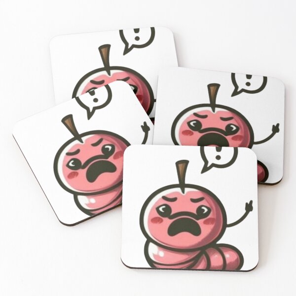 Item preview, Shocked apple worm designed and sold by Yourdreamworld.