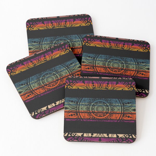Item preview, Colorful Striped Mandala Flower designed and sold by LemonFun.