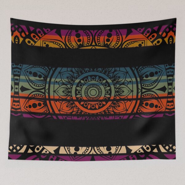Item preview, Colorful Striped Mandala Flower designed and sold by LemonFun.