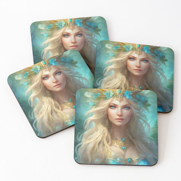 Item preview, Enchanting Witch with Ocean Blue Eyes - Fantasy Art designed and sold by BPMagic.