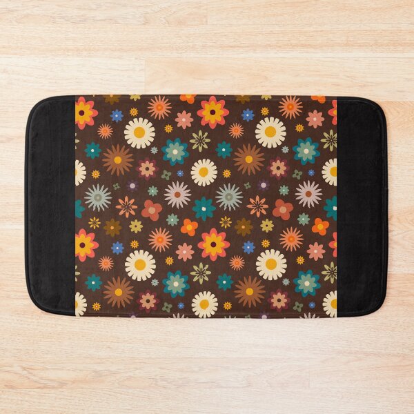Item preview, Vintage Blooms: Brown Retro Spring Flower Pattern Collection designed and sold by Wonder Pixel Studio.