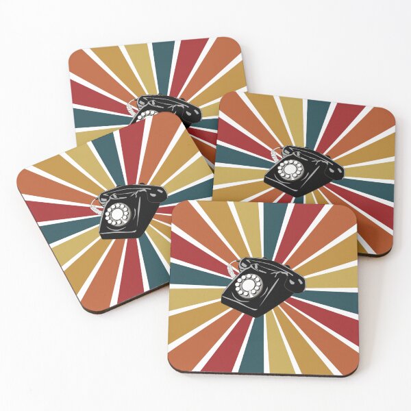 Item preview, Retro sunburst and cartoon telephone designed and sold by Easywear.