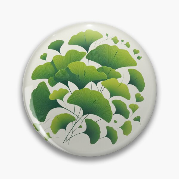 Item preview, Green Ginkgo Biloba Leaves Minimalist Abstract Pattern designed and sold by Gaborai.