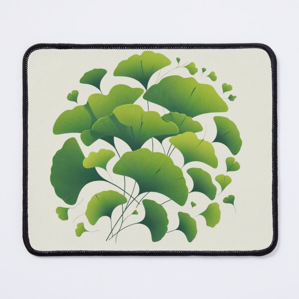 Item preview, Green Ginkgo Biloba Leaves Minimalist Abstract Pattern designed and sold by Gaborai.