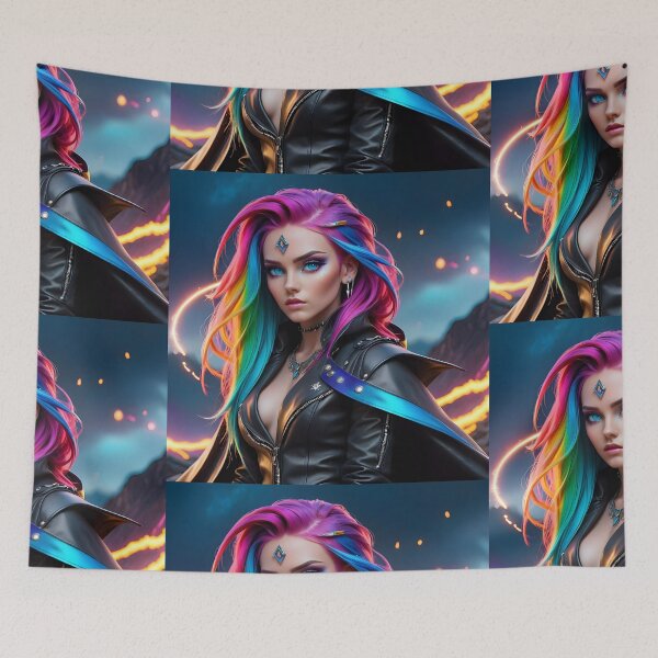 Item preview, Mystical Space Wizard Fallon 3 fantasy art pic designed and sold by PineappleBlend.