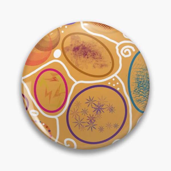 Item preview, Abstract art - Circles on orange background designed and sold by Dorothea Neumann.