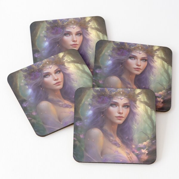 Item preview, Enigmatic Witch with Radiant Violet Eyes - Fantasy Art designed and sold by BPMagic.