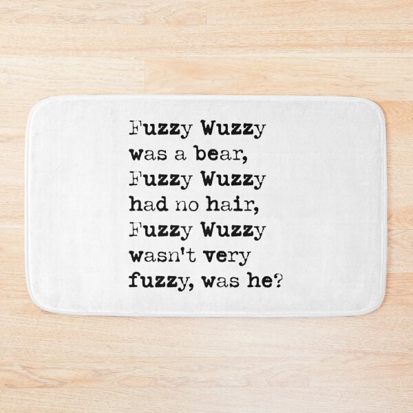 Item preview, Fuzzy Wuzzy, Tongue Twister, Read Faster designed and sold by FattyBeaver.