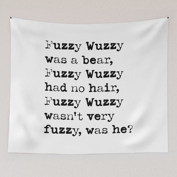Item preview, Fuzzy Wuzzy, Trabalenguas, Leer más rápido designed and sold by FattyBeaver.