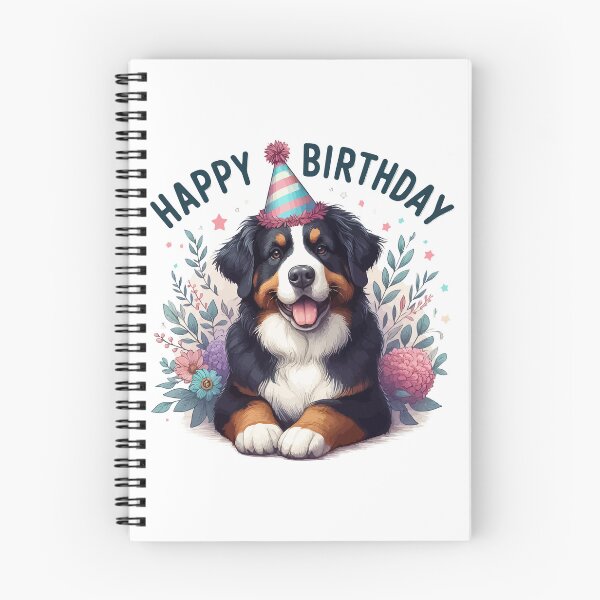 Item preview, Cute Bernese Mountain Dog Happy Birthday Party designed and sold by TomFrontierArt.