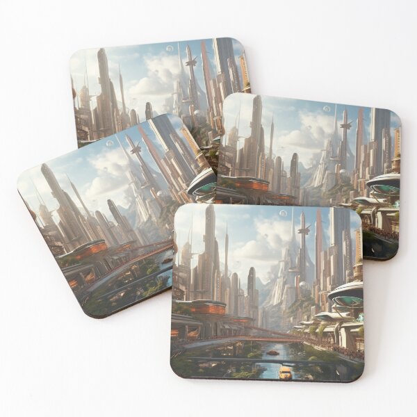Item preview, Utopian Vistas: The Eco-City of Tomorrow designed and sold by EpicImageForge.