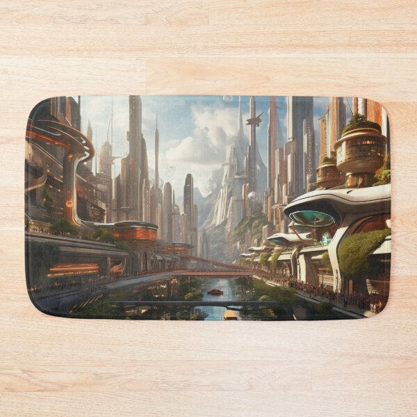 Item preview, Utopian Vistas: The Eco-City of Tomorrow designed and sold by EpicImageForge.