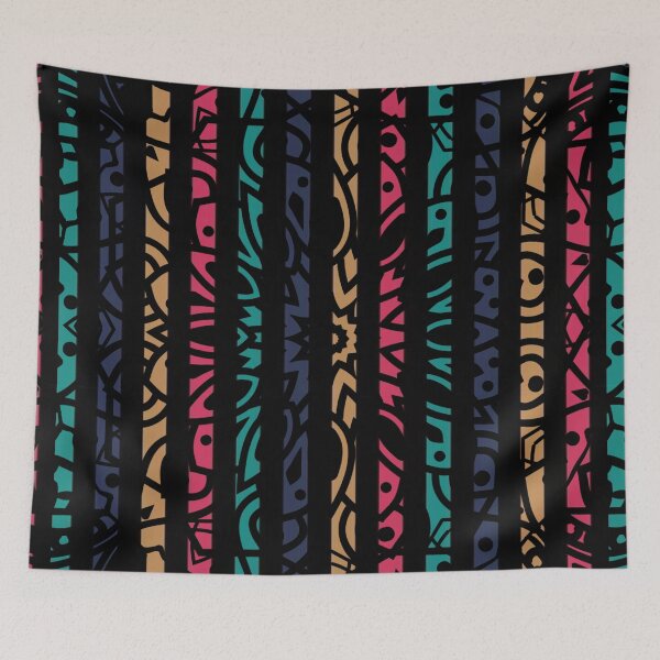 Item preview, Colorful Vertical Striped Mandala Flower designed and sold by LemonFun.