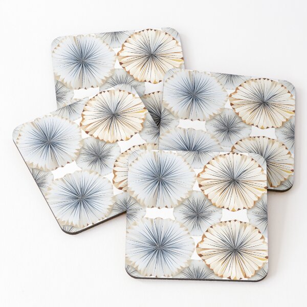 Item preview, Asymmetrical seashell pattern print designed and sold by dcrc.