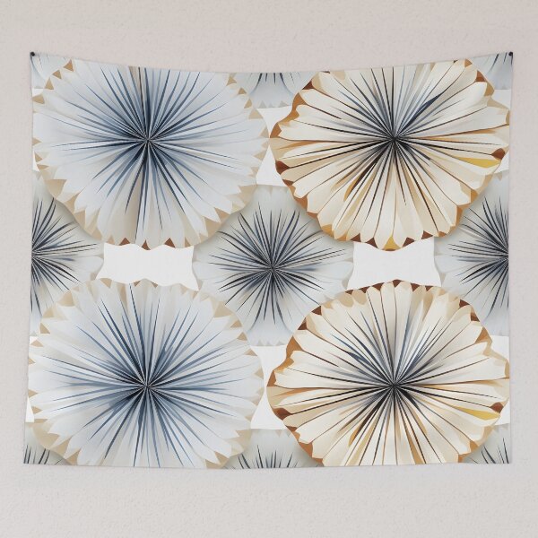 Item preview, Asymmetrical seashell pattern print designed and sold by dcrc.