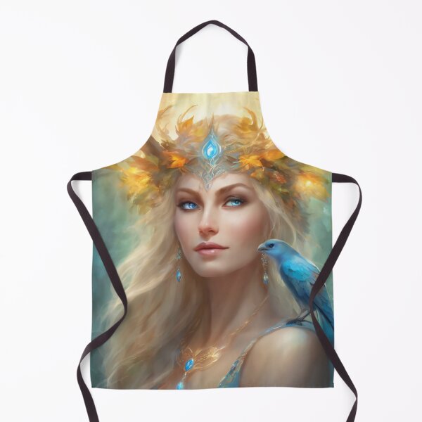 Artikelvorschau, Enchanting Witch with Bright Blue Eyes - Fantasy Art entworfen und verkauft von BPMagic.