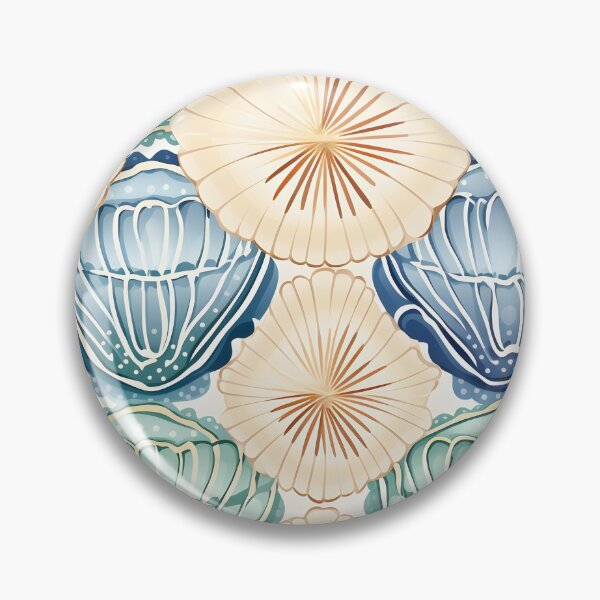 Item preview, Asymmetrical seashell pattern print designed and sold by dcrc.