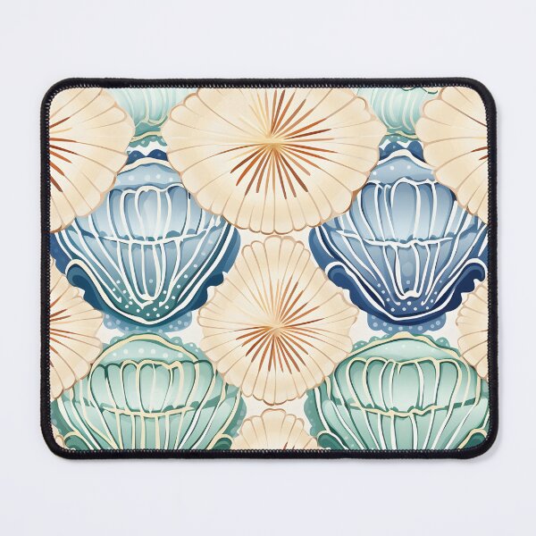 Item preview, Asymmetrical seashell pattern print designed and sold by dcrc.