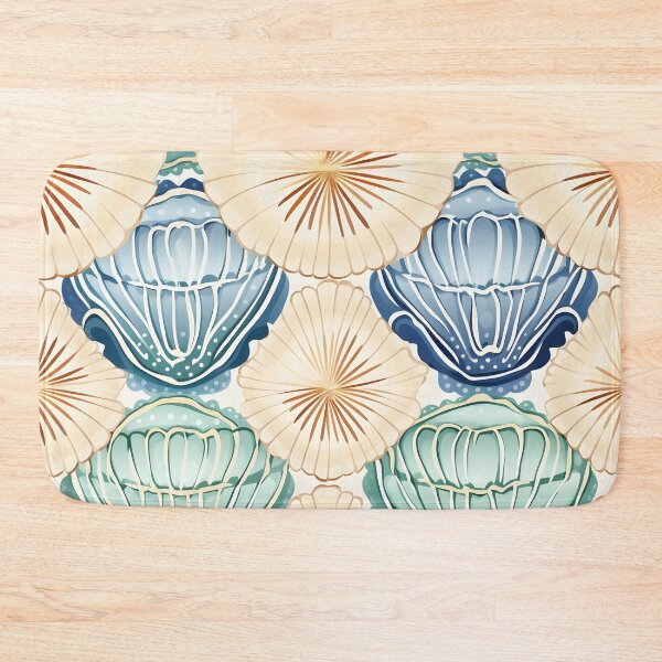 Item preview, Asymmetrical seashell pattern print designed and sold by dcrc.