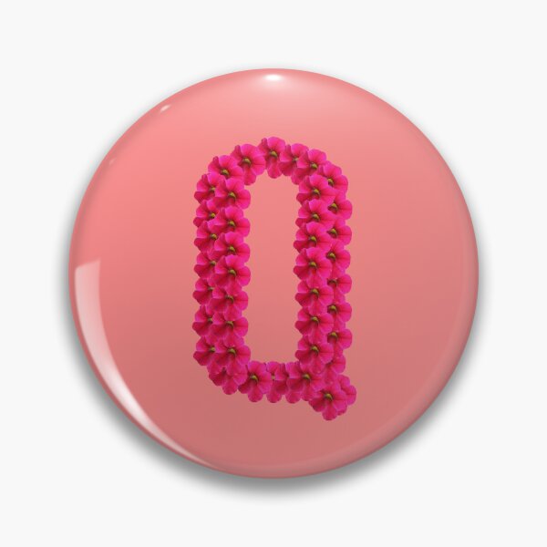 Item preview, Red Flower Letter Q designed and sold by mlogic.